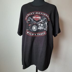 Harley-Davidson "Wild & Three" Glacial Lakes T-shirt